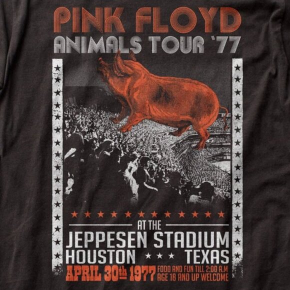 Pink Floyd Animals Tour 1977 Shirt – Vintage Rock and Roll Tee Retro Classic 17 - Picture 2 of 5
